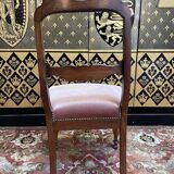 Set of 4 Napoleon III chairs with Jacob mahogany legs