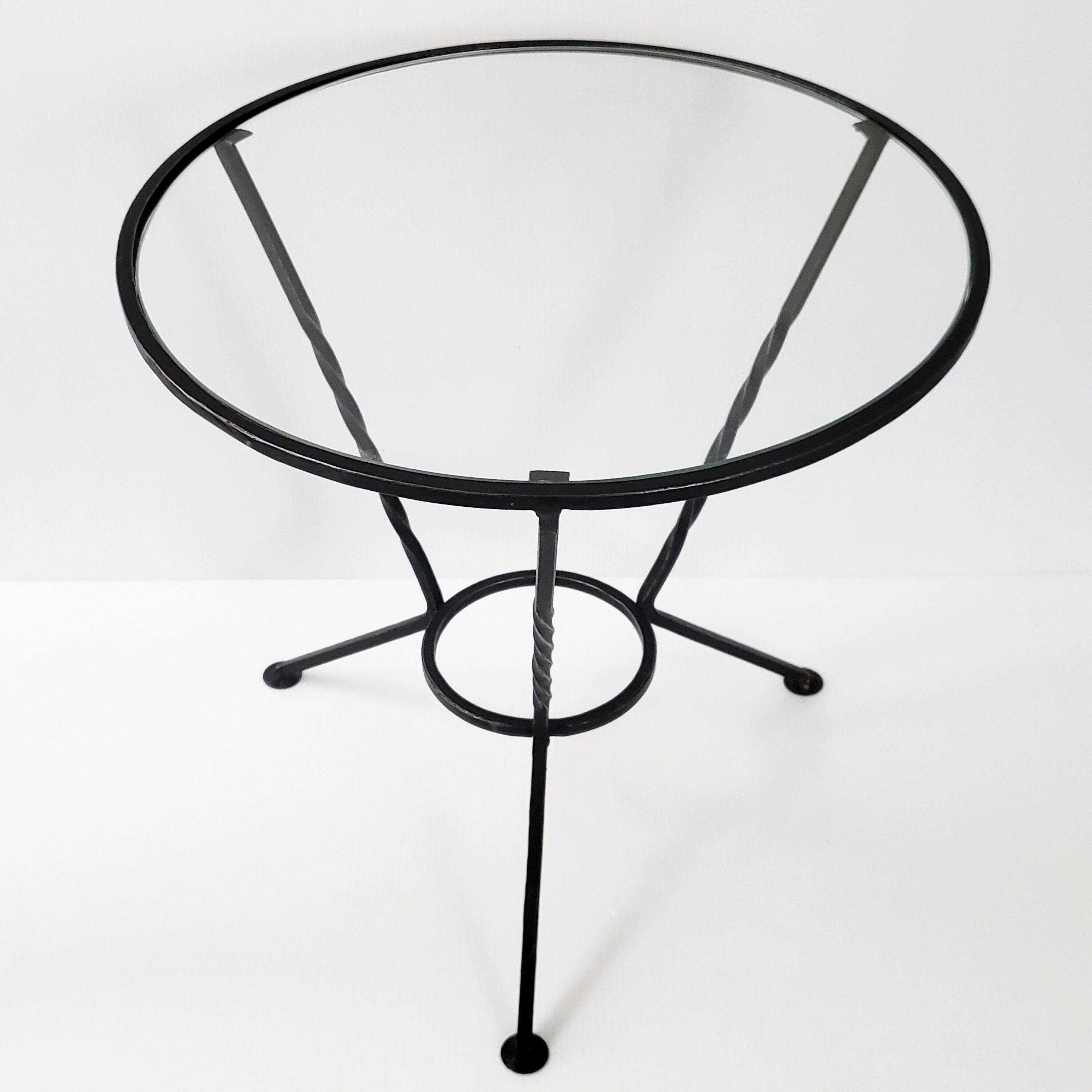 Vintage 1950s pedestal side table