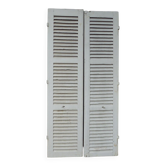 Old wooden shutters louvers 2 leafs