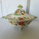 Antique soup tureen on feet from the prestigious English manufacturer Mason's,