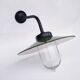Antique outdoor lamp in enamelled sheet metal