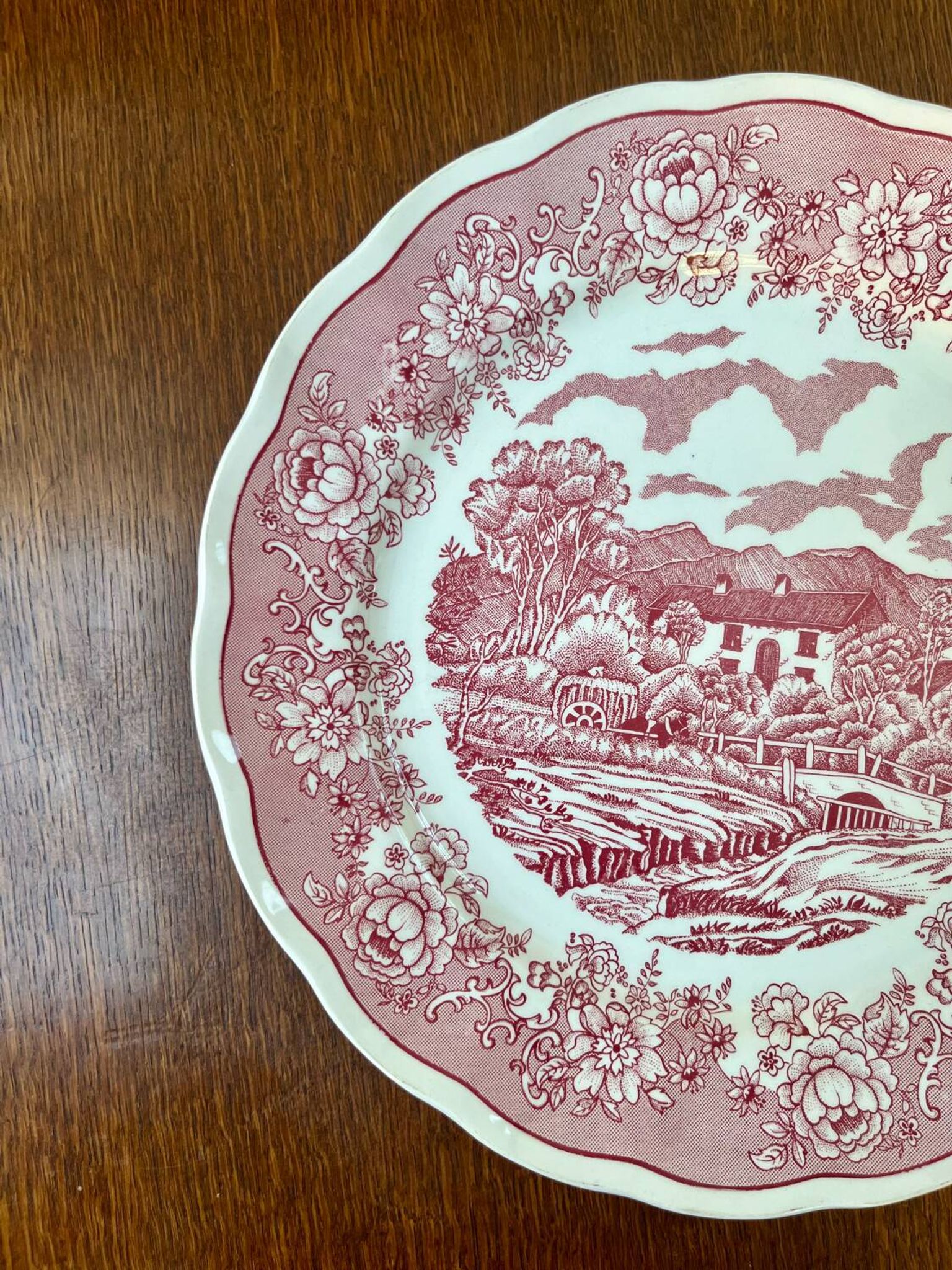 Plat Nuova Fontebasso décor campagne