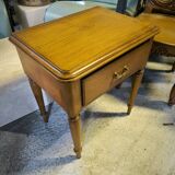 Series of 4 solid teak bedside tables circa 1980