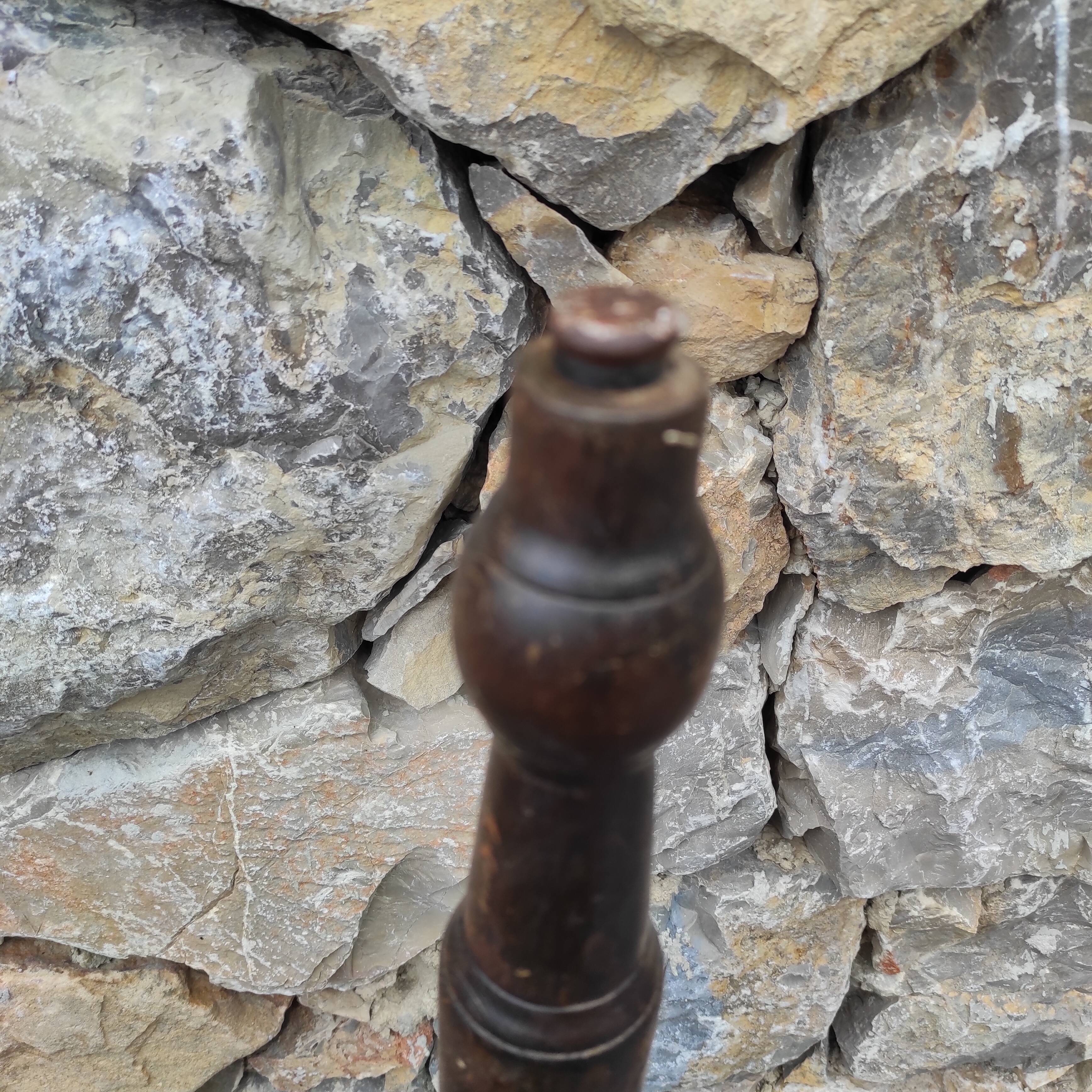 Antique bar wooden stool