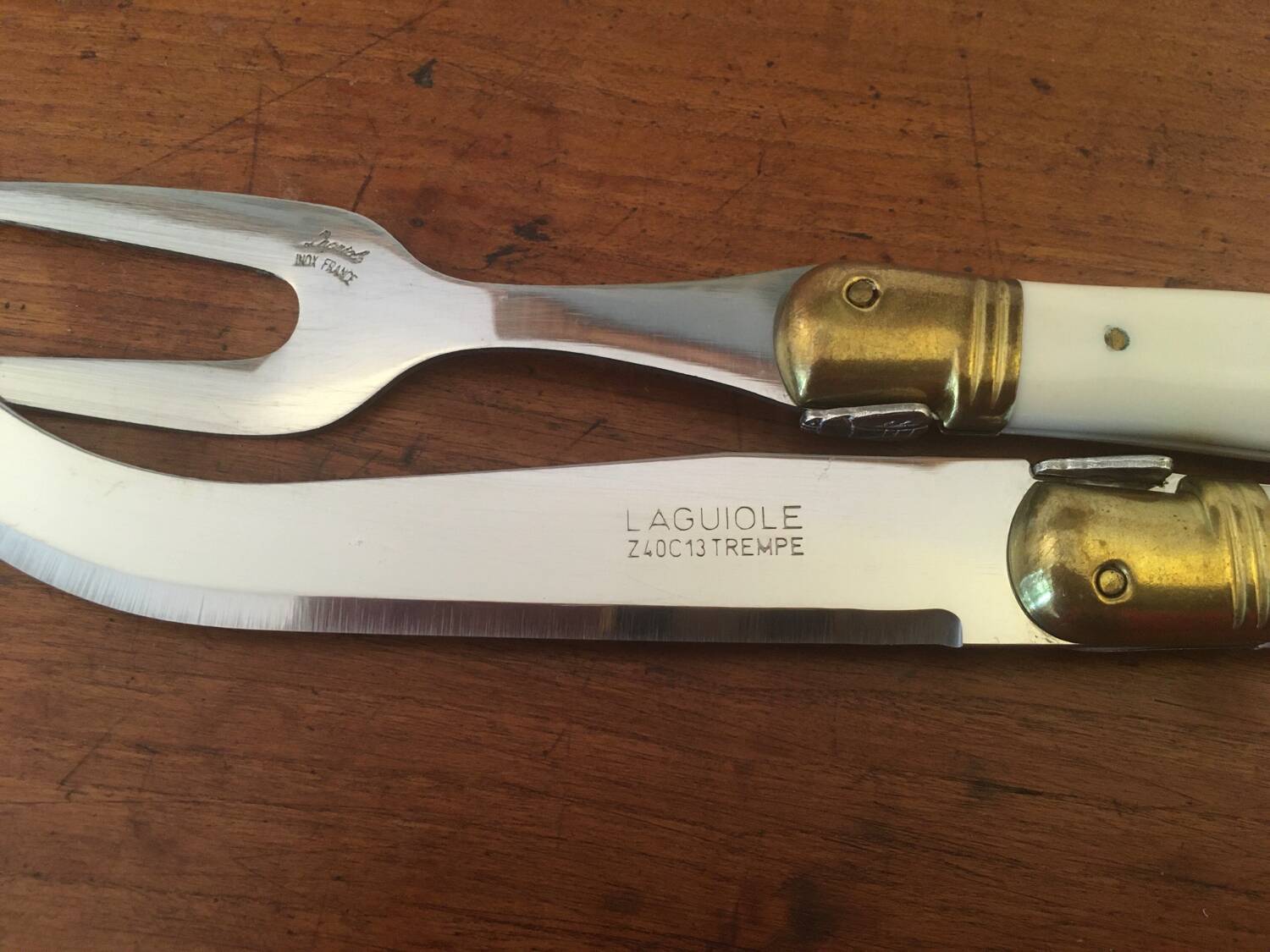 Vintage Laguiole knife set.