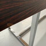 Antique and XXL Italian design coffee table from the 70s, rosewood veneer