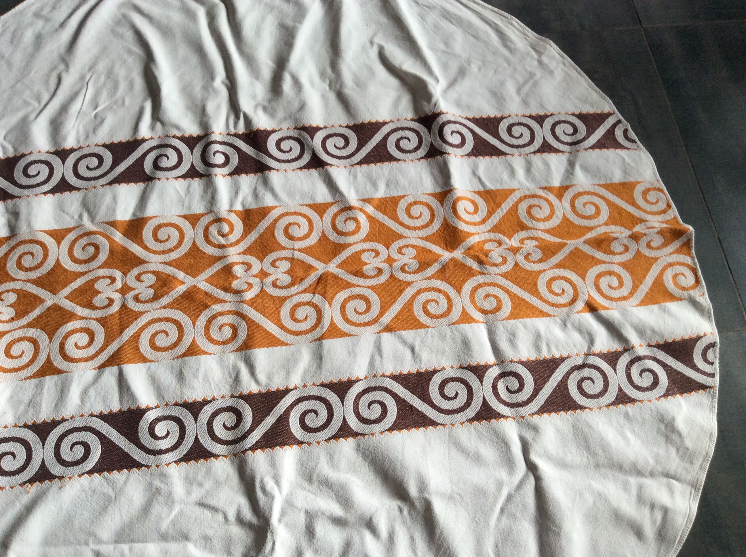 Vintage round tablecloth