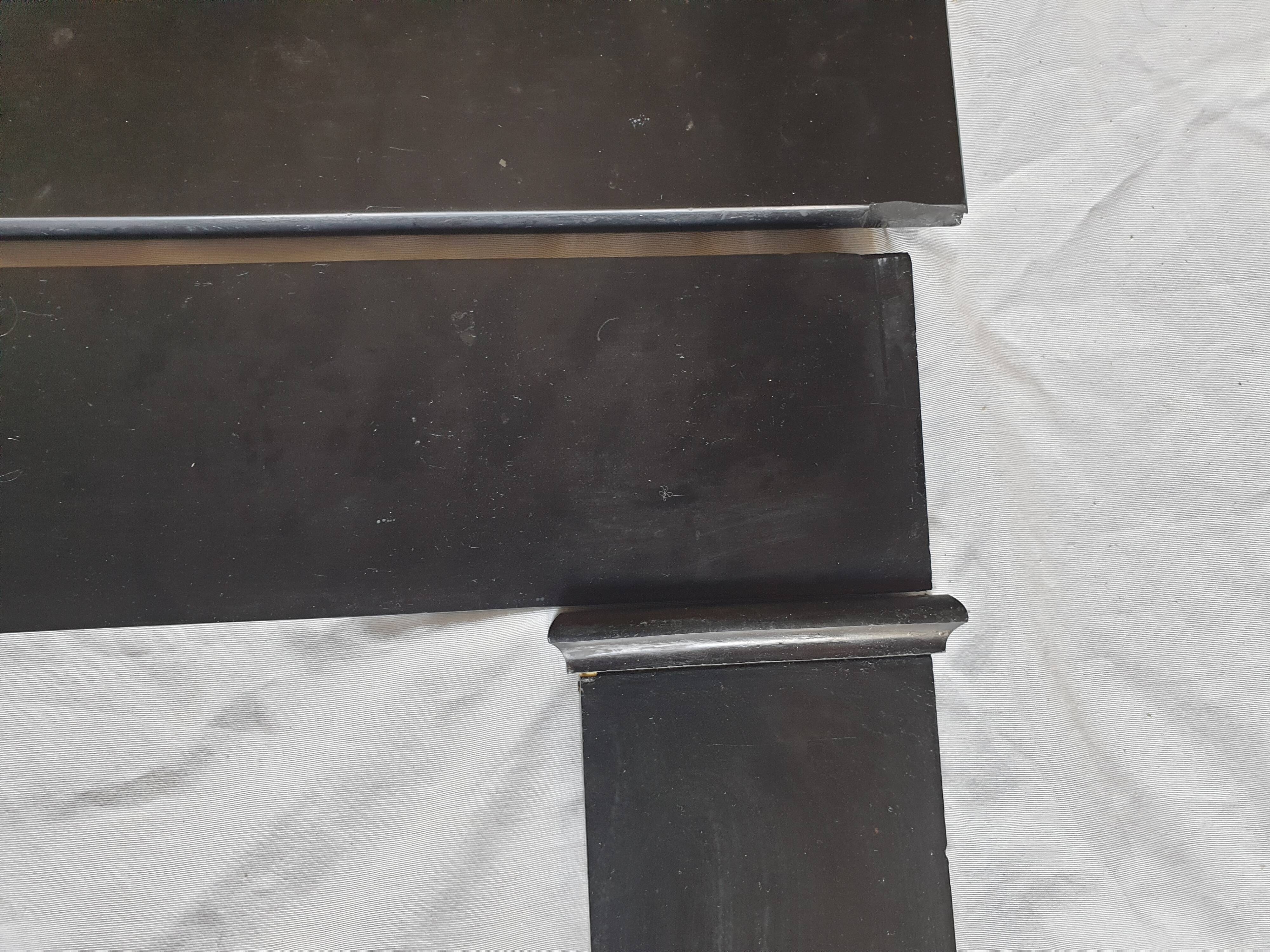 Black marble fireplace 1850