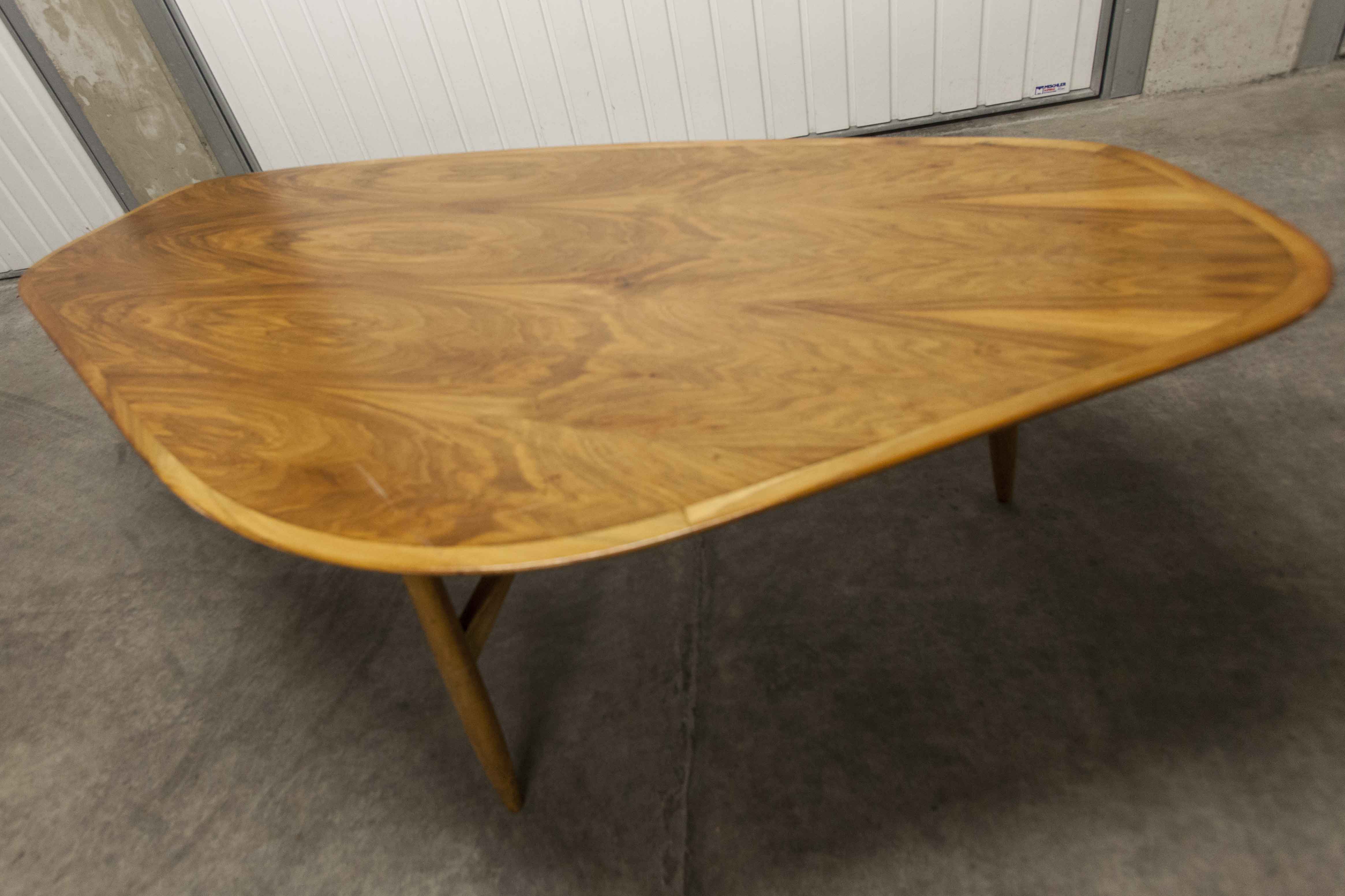 Coffee table XXL Scandinavian teak 178cm 1965