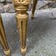 pair of Louis XVI style armchair in golden wood French Provence armchair 1920s