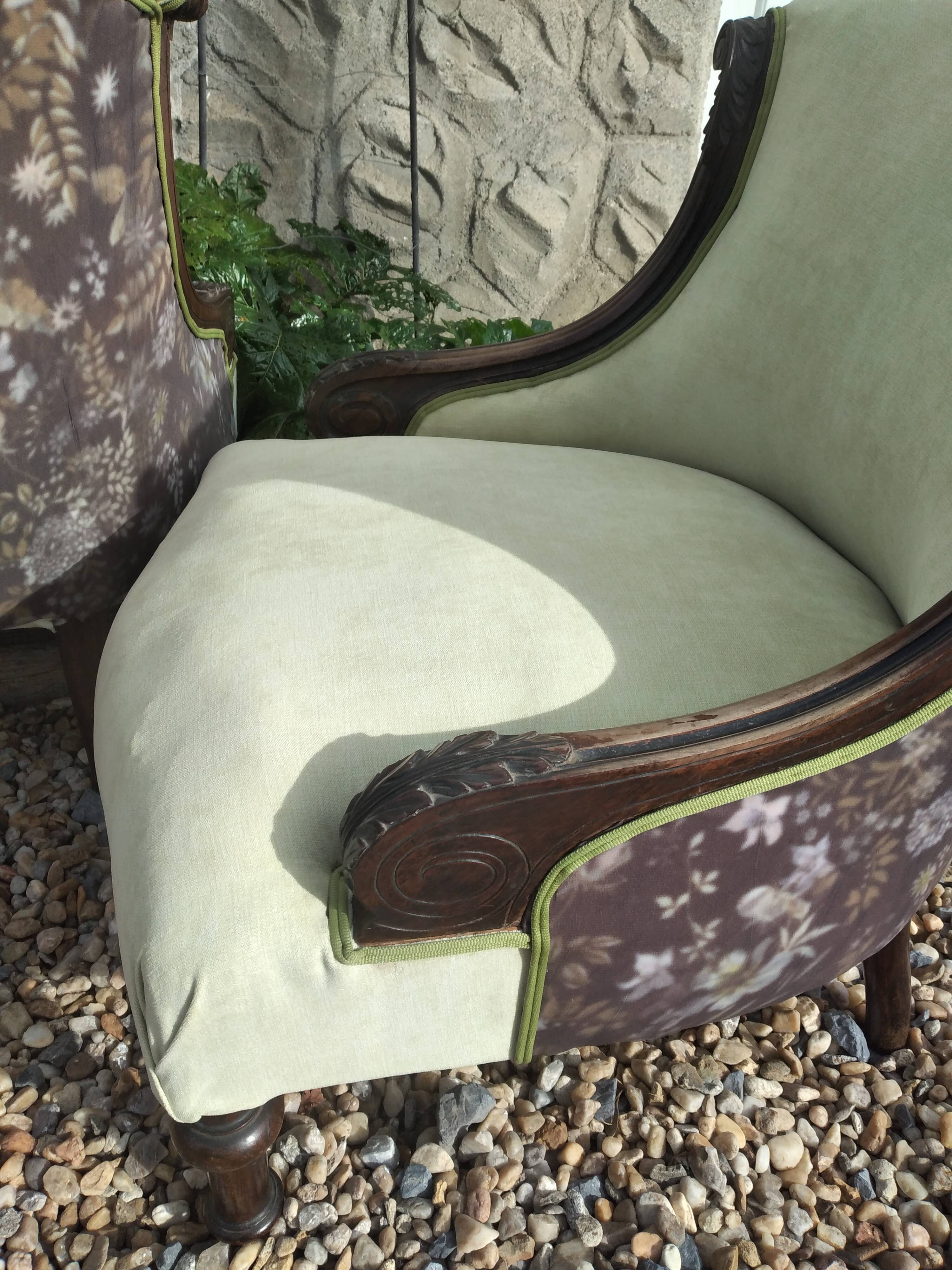 Pair of 19th century armchairs