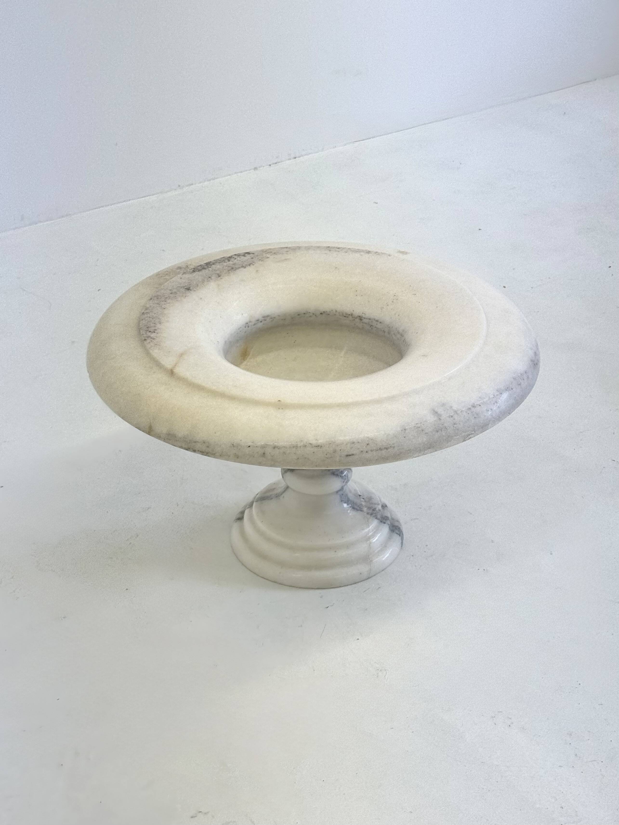 Grand bol vintage en marbre massif