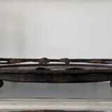 Mirror or centerpiece wrought iron Art Deco signed.