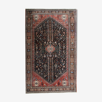 Traditional Antique Shirvan Carpet Handwoven Brown Wool Persian Area Rug