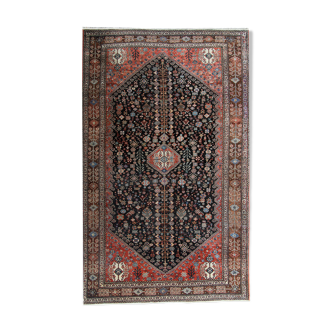 Traditional Antique Shirvan Carpet Handwoven Brown Wool Persian Area Rug