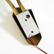 Mid Century unused brass wall lamp with double shade by Cosack Leuchten