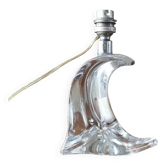 Pied de lampe vintage en cristal
