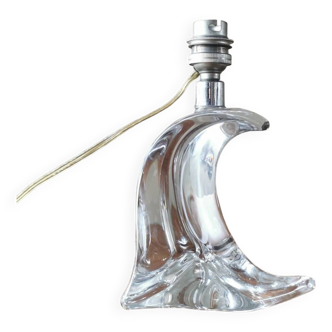 Pied de lampe vintage en cristal