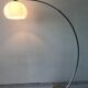 Floor lamp arc 1970 chrome and plastic marble
