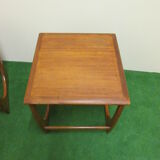 Nesting coffee tables in teak