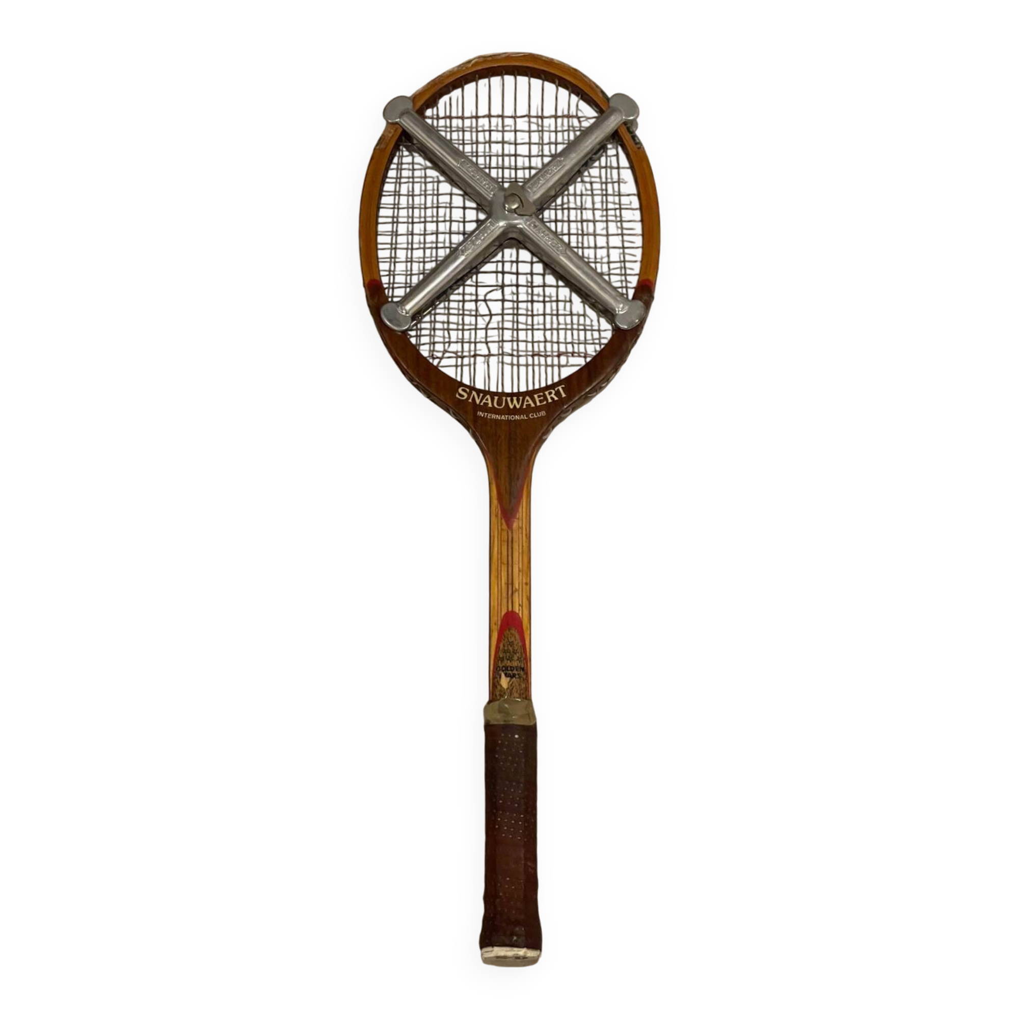 Vintage wooden tennis racket Snauwaert – International Club “Gol”