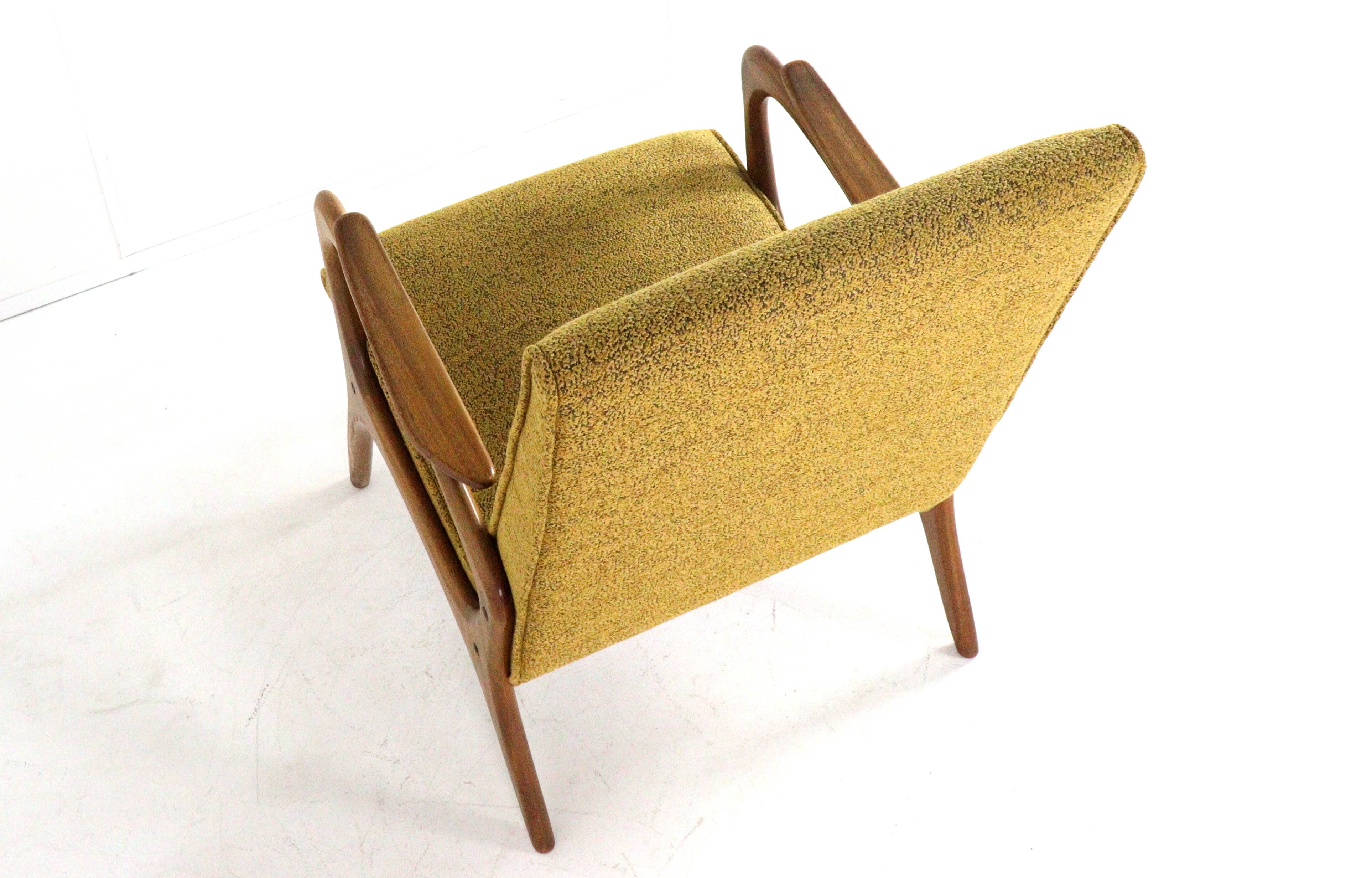 Armchair 'Rondeling'  yellow | 2 pieces in stock - dutch mid century modern