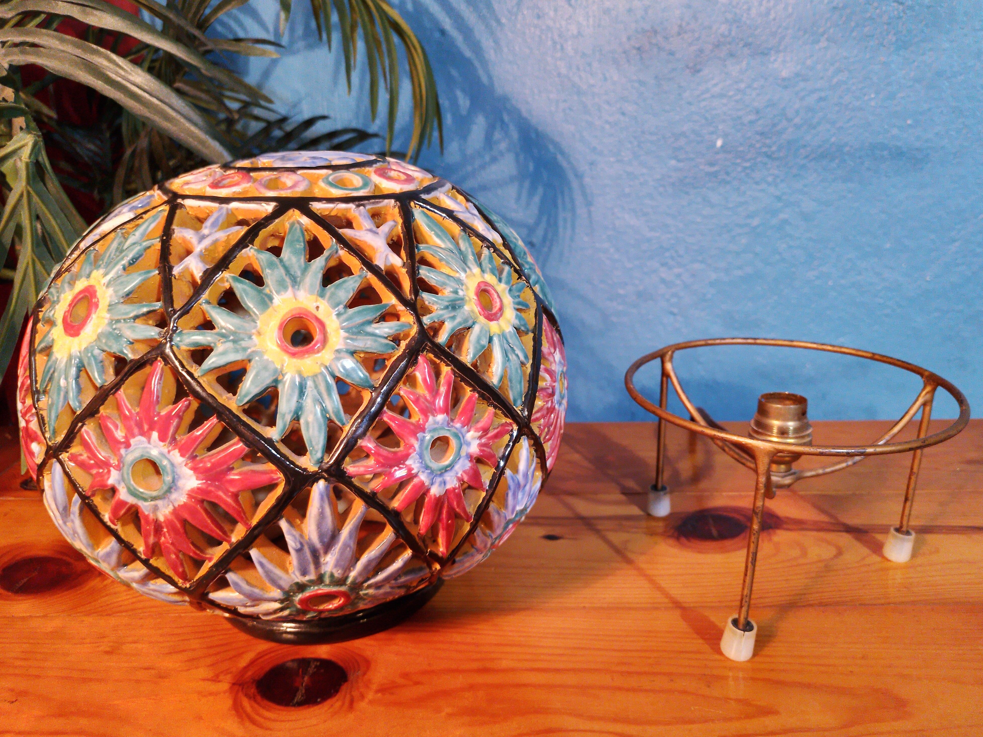 Ceramic lamp Maghreb 1950s