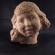 bust statuette sculpture terracotta style art deco 1930 little girl