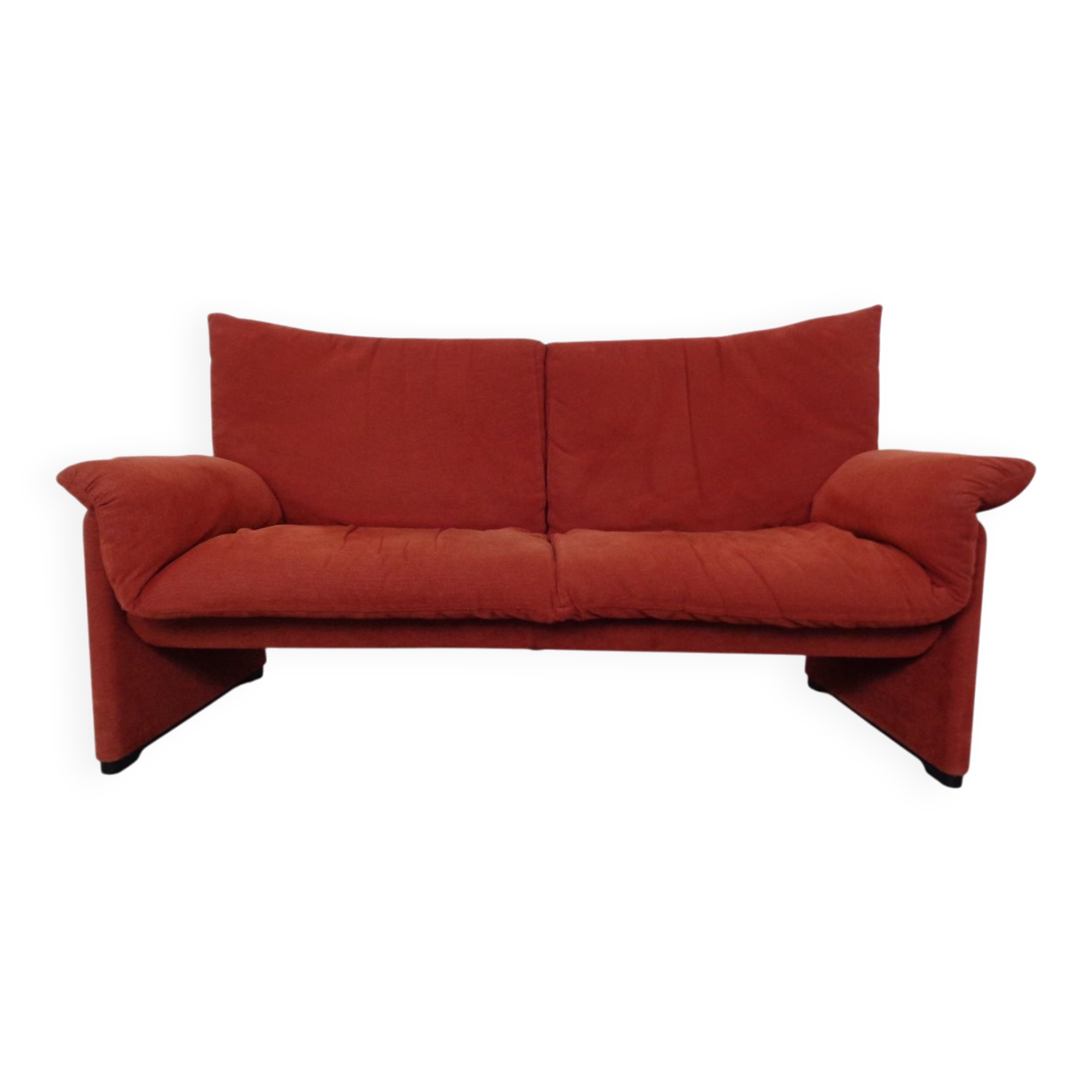 Vintage Two-Seater Palmaria Sofa by Vico Magistretti for Cassina, 1980s