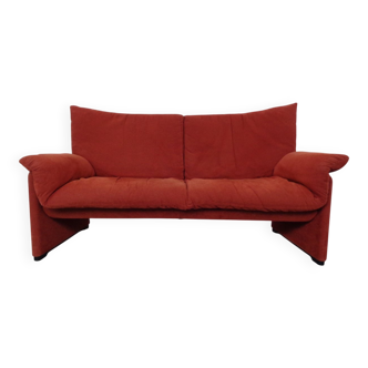 Vintage Two-Seater Palmaria Sofa by Vico Magistretti for Cassina, 1980s