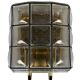 60s 70s Wall Lamp Wall Sconce Glashütte Limburg Germany Glass & Metal