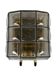 60s 70s Wall Lamp Wall Sconce Glashütte Limburg Germany Glass & Metal