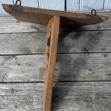 Carved wooden console shelf