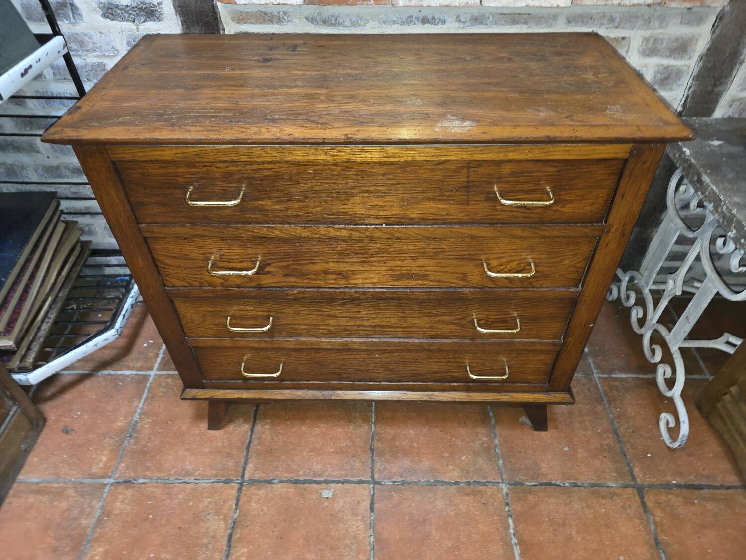 Vintage oak chest of drawers from the 60s