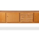 Oak and oak veneer sideboard. 1960s/70s.