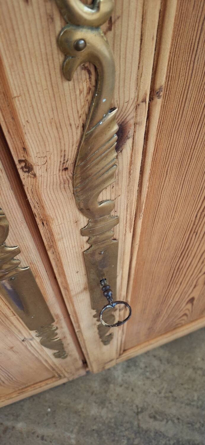 Antique fir wardrobe