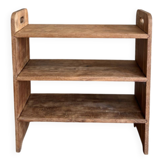 Brutalist oak shelf