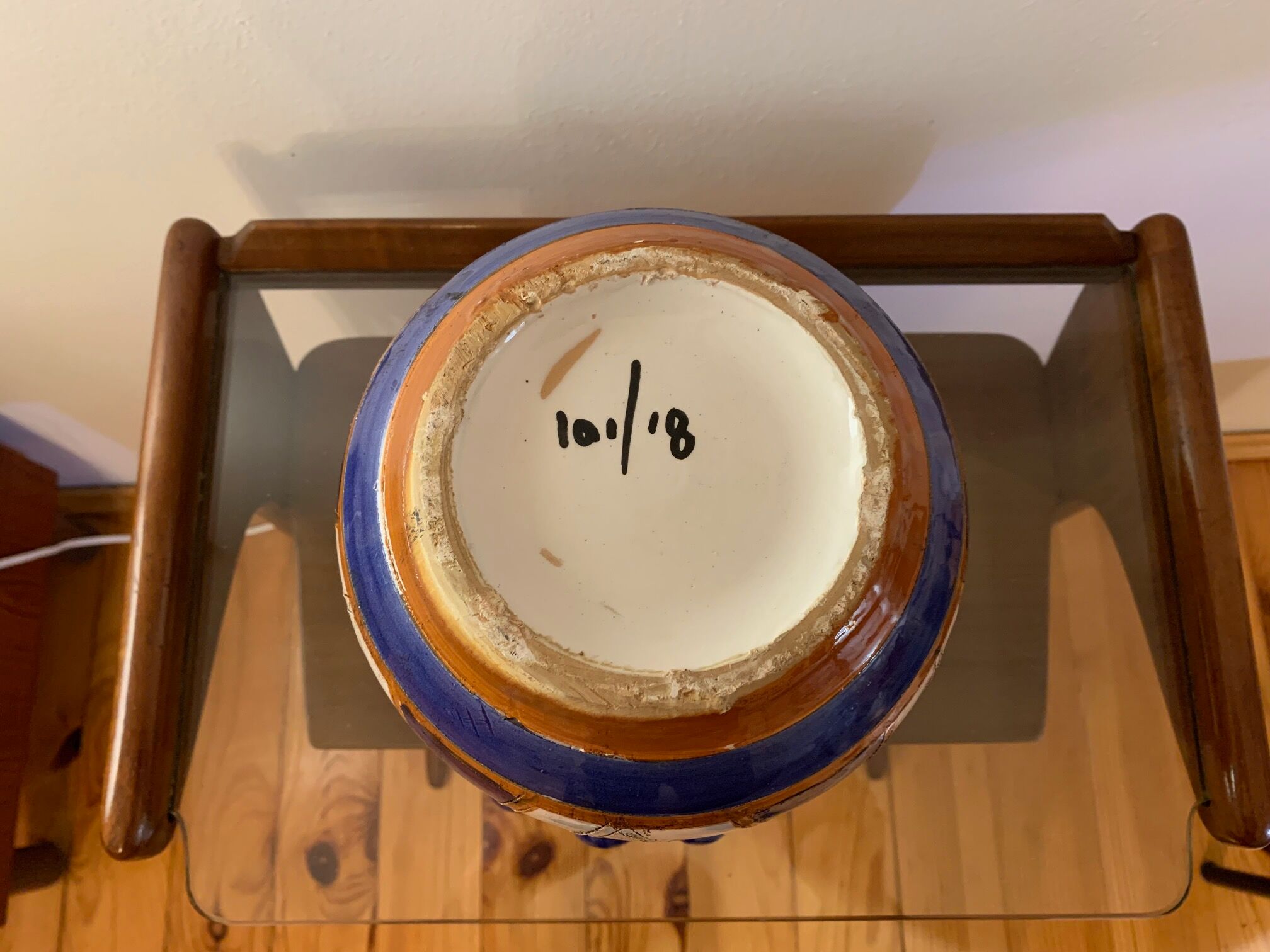 Ceramic pot pot, Spain, 1960s.