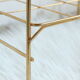 Side table in gilded brass