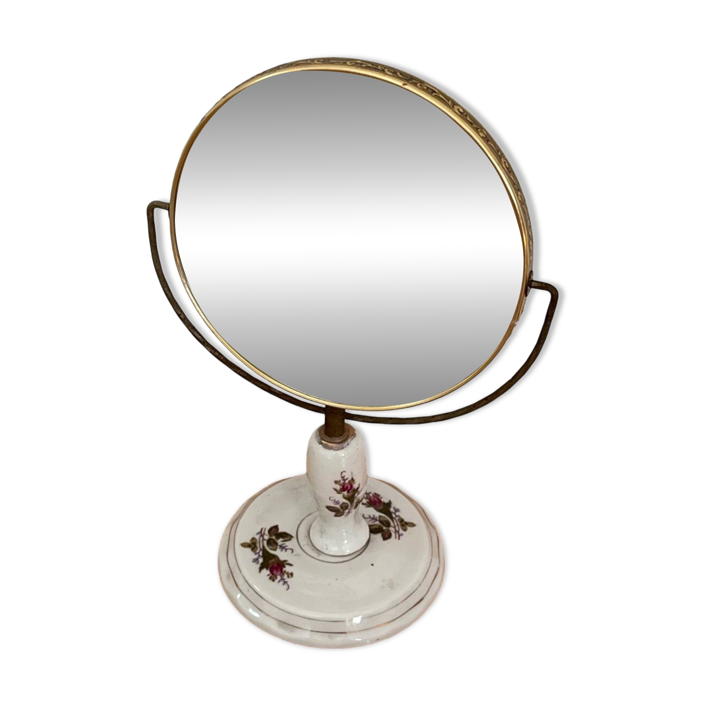 Porcelain standing mirror