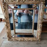 Antique beveled mirror