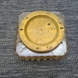 Square glass ceiling light: vintage