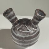 Double-neck ceramic vase by Jean Busson, France, 1960