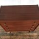 Chest of drawers semainier rag maker vintage wood bubinga 1950