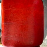 Pair of vintage armchairs in imitation leather from the 60s/70s