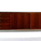 Suspended teak buffet from the 1970s.
