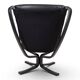 Poltrona Frau Viking Leather Lounge Chair by Sigurd Resell, 1970