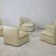 Set of 5 leather armchairs, France 80