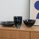 Glass bowl Contrast, Swedish design, 1980s, manufacturer: Kosta Boda, desig