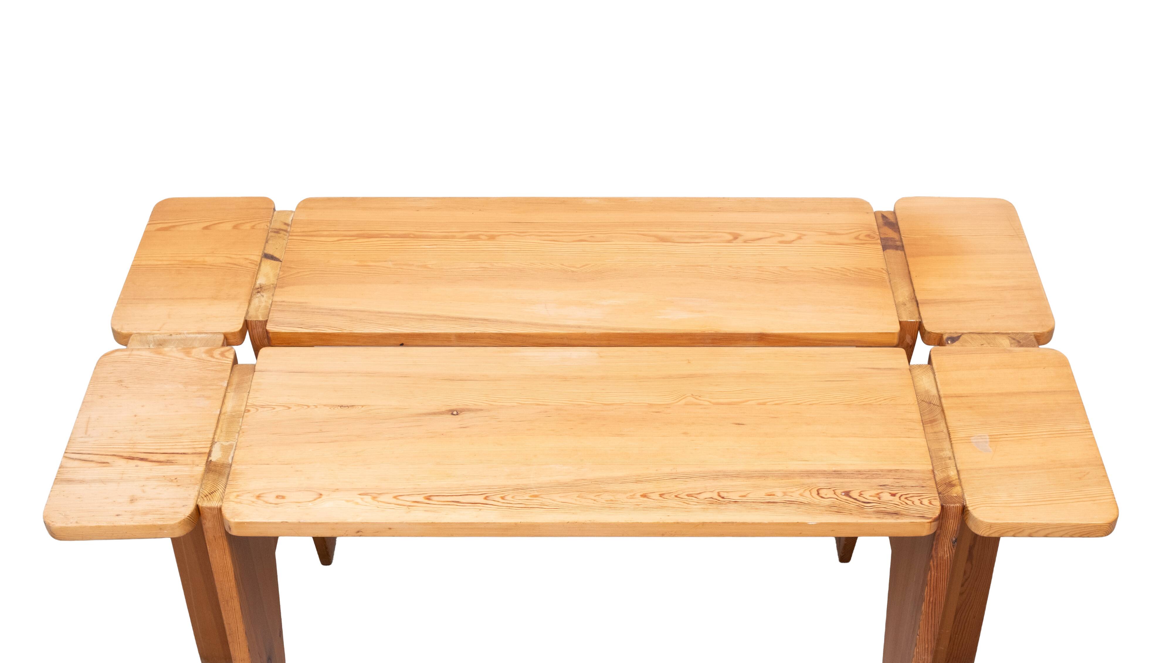 Unique Rauni Peippo Apila Pine  table Finland 1960